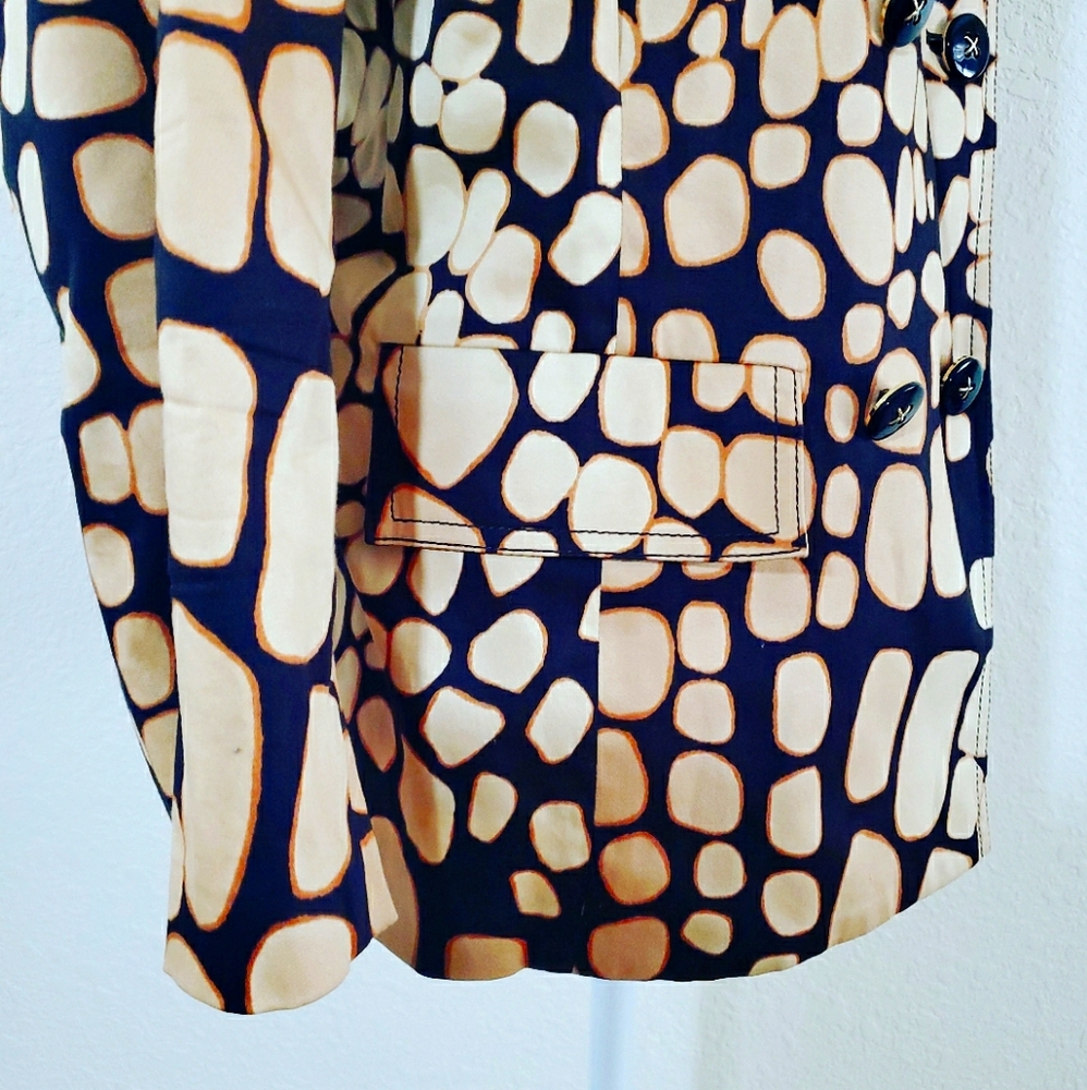 St John Giraffe Print Double Breasted Jacket - Picture 3 of 9